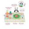 imageSkip Hop Baby Musical DJ Set Toy with Lights Songs Sound Effects and Soft Textures Farmstand Let The Beet Drop DJ Set