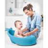 imageSkip Hop Baby Bath Tub 4in1 Grow with Baby Infant to Toddler Bathtub with Supportive Sling and SitUp Support Wave Age 0mBlue Tub