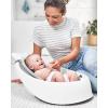 imageSkip Hop Baby Bath Tub 4in1 Grow with Baby Infant to Toddler Bathtub with Supportive Sling and SitUp Support Wave Age 0mMoby White Tub