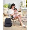 imageSkip Hop Diaper Bag Backpack Flex MultiFunction Baby Travel Bag with Changing Pad ampamp Stroller Attachment BlueDiaper Bag Backpack